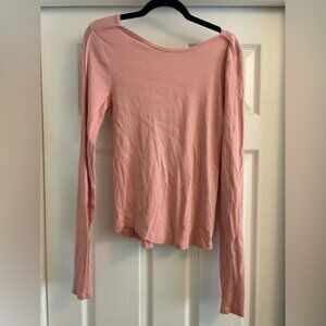 Free People Unapologetic Long Sleeve. NWOT. Rose blush